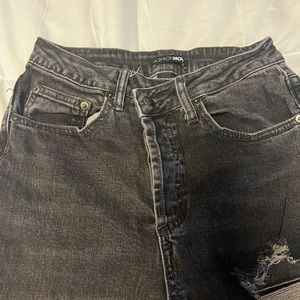 Fashion nova distressed flare jeans